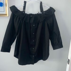 Loft off shoulder ruffle top